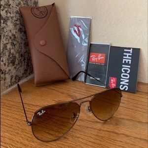 Ray-Ban Aviator Sunglasses 55mm Unisex New